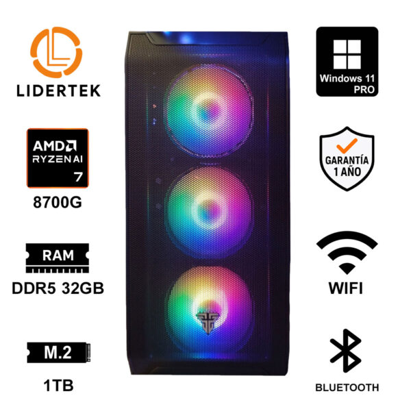 Pc Gamer Ryzen 7 8700g - 32gb Ram Ddr5 - 1tb Ssd M.2 80+