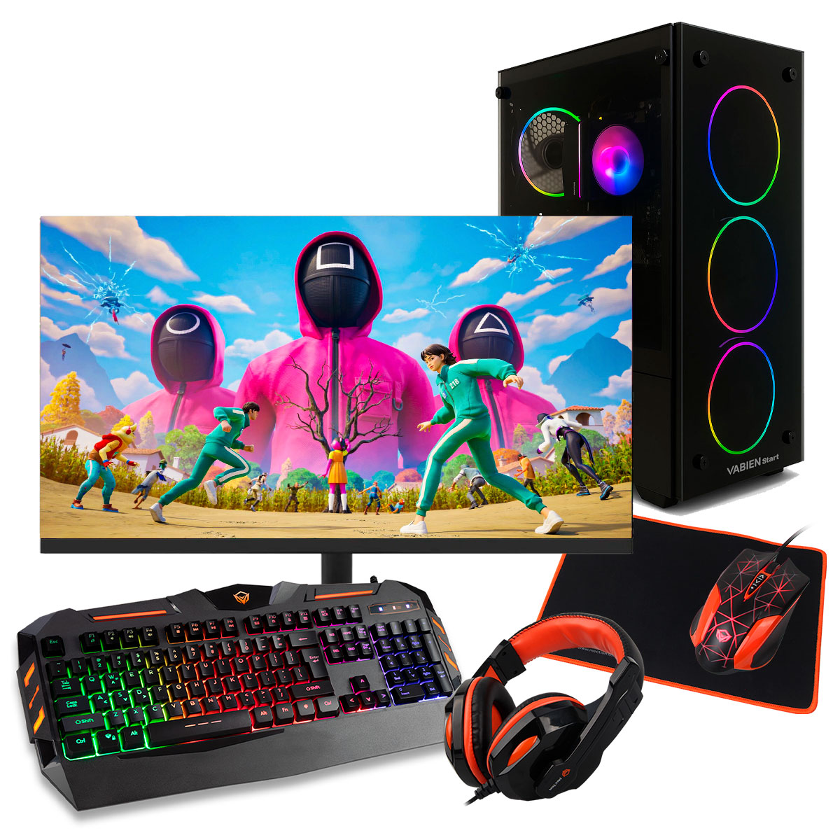 Pc Torre Gamer Ryzen 7 32gb Ram - Ssd 480gb + Combo Monitor