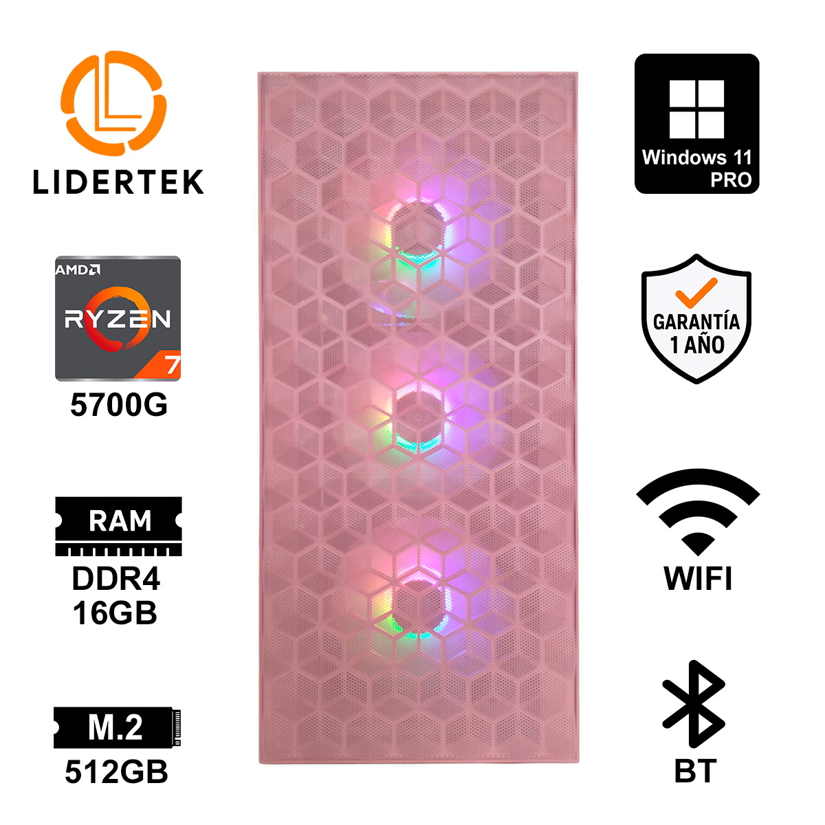 Pc Torre Gamer Ryzen 7 - 16gb Ram - Ssd 480gb - Raedon Vega