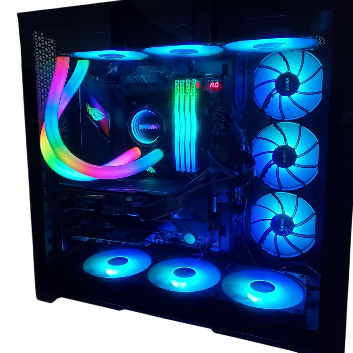 Refrigeracion Liquida Pc Argb 3 Fanes 120mm Sama Cy360 White