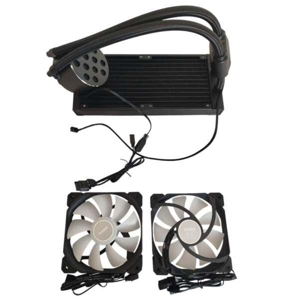 Refrigeracion Liquida Pc Argb 3 Fanes 360mm Sama Cy240 Negro