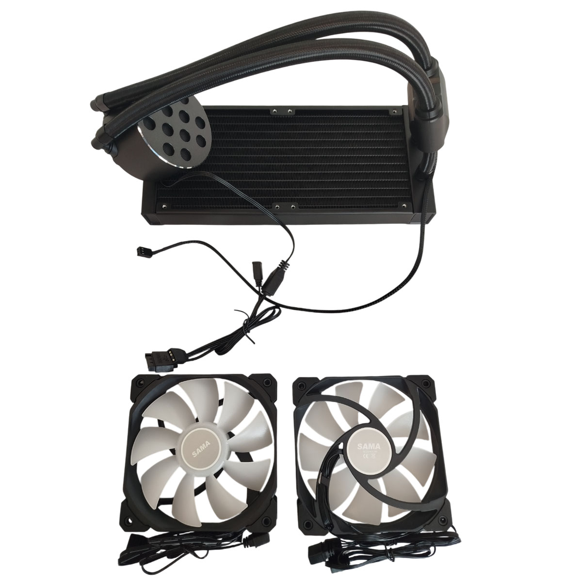 Refrigeracion Liquida Pc Argb 3 Fanes 360mm Sama Cy240 Negro