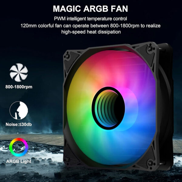 Refrigeracion Liquida Pc Argb 3 Fanes 360mm Sama Cy240 Negro