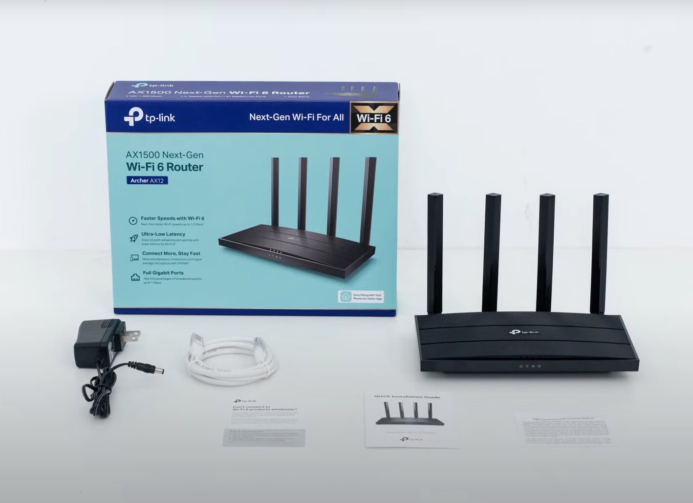 Router Wifi 6 Tp-link Ax12 Gigabit Dual Band 1500 Mbps