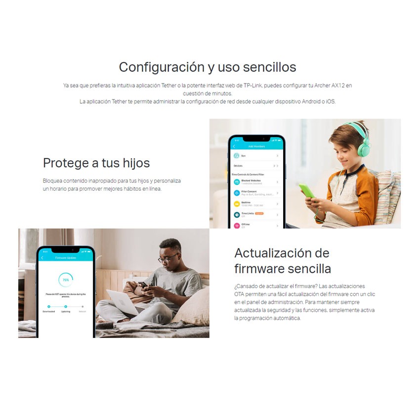Router Wifi 6 Tp-link Ax12 Gigabit Dual Band 1500 Mbps