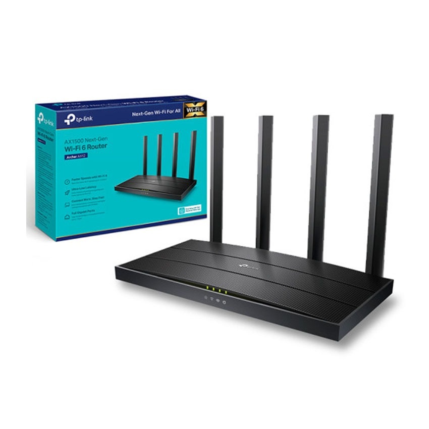 Router Wifi 6 Tp-link Ax12 Gigabit Dual Band 1500 Mbps