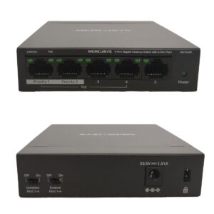 Switch Gigabit Puertos Poe+ 5 Puertos Mercusys Ms105Gp 1Gbps
