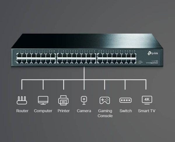 Switch Gigabit Tp-link Tl-sg1048 de 48 Puertos Rackeable