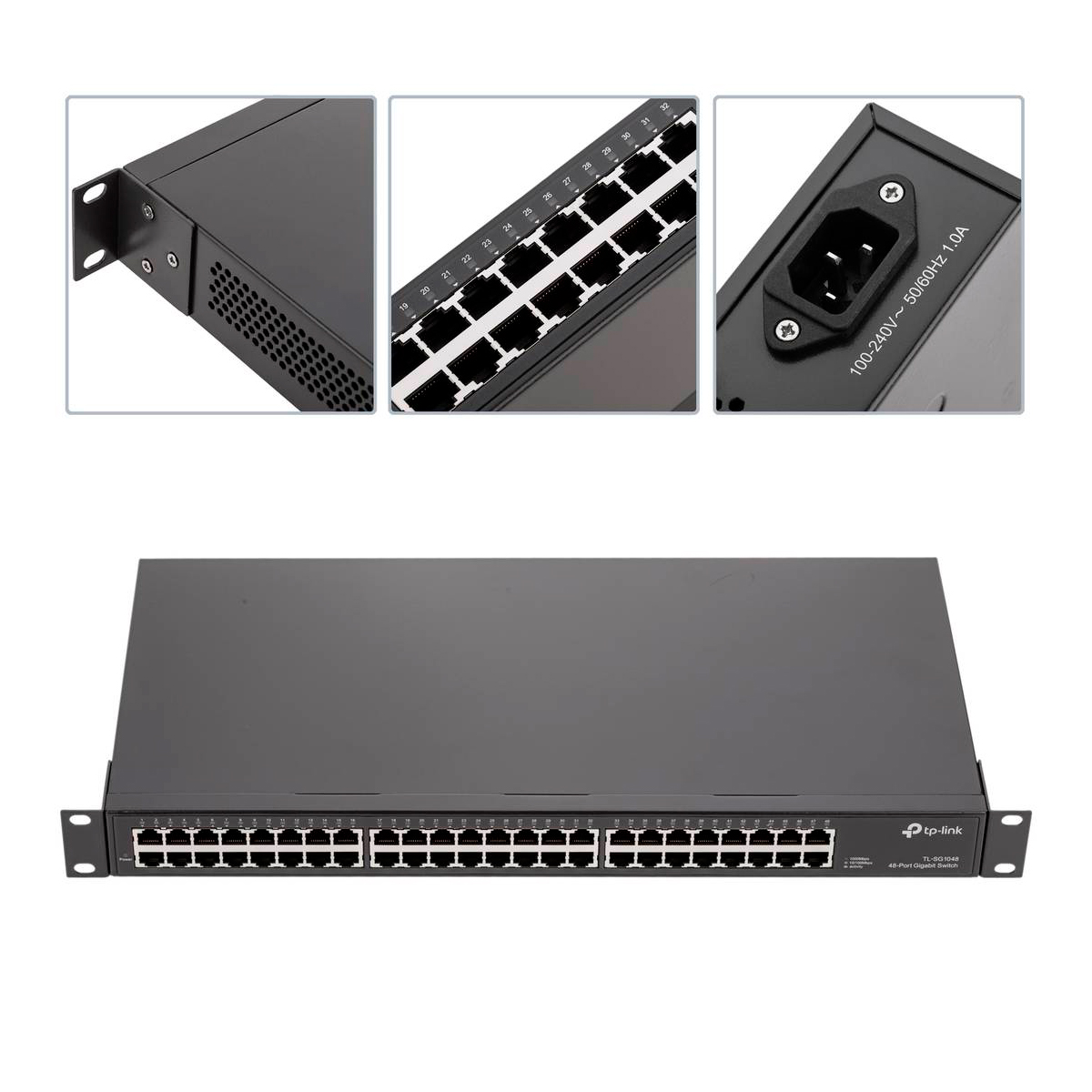 Switch Gigabit Tp-link Tl-sg1048 de 48 Puertos Rackeable