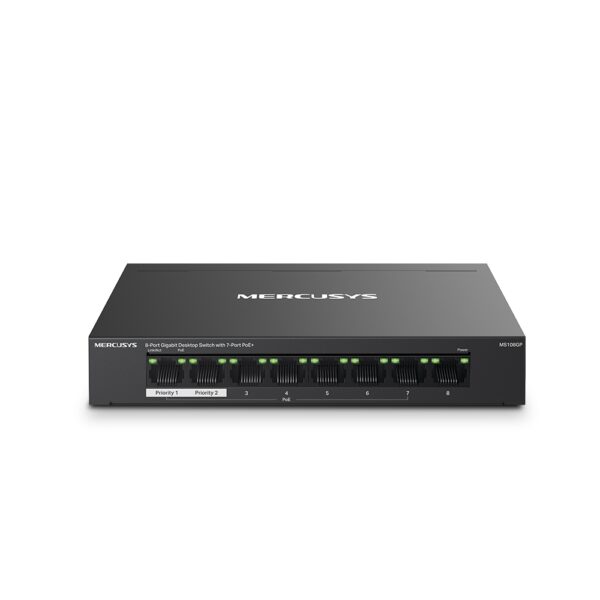 Switch Poe Gigabit Mercusys By Tp-link Ms108gp 8 Puertos