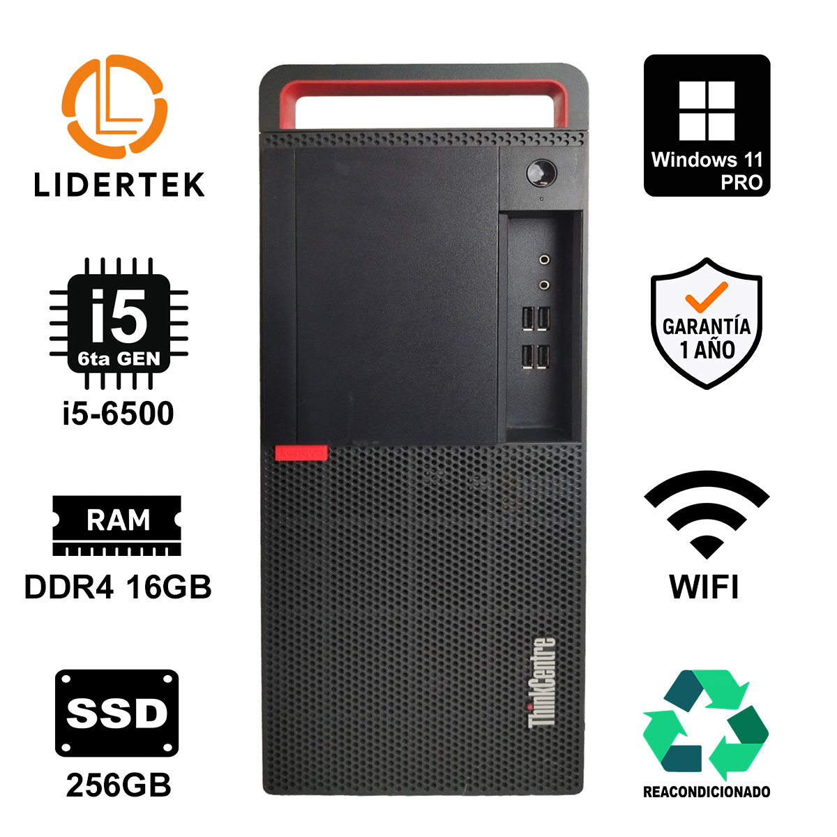 Torre Computadora Pc I5 - 16gb Ram - 240gb Ssd - Win10 Wifi