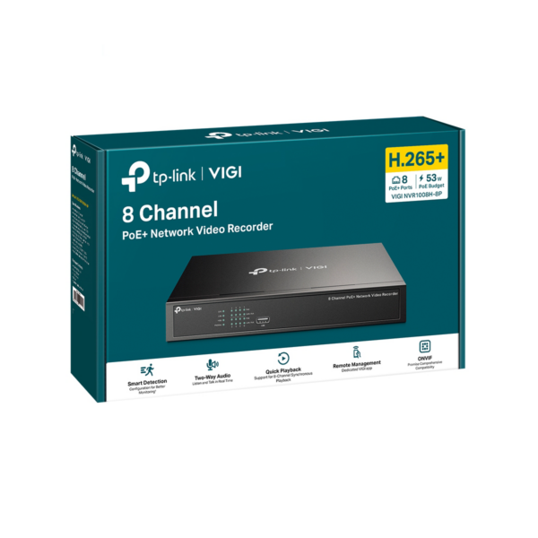Nvr Tp-Link Vigi Nvr1008H-8P 8 Canales Poe+ - Imagen 10