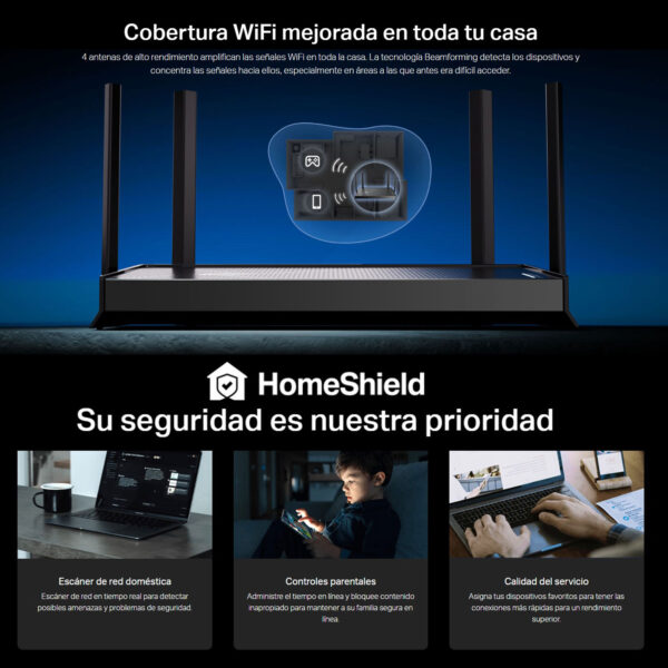 Router Wifi 7 Tp-link B230 Speed 3.6Gbps Gigabit Dual Band - Imagen 3