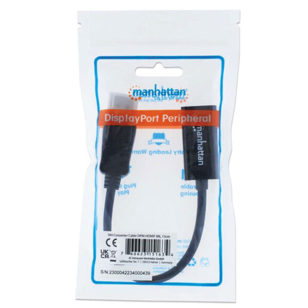 ADAPTADOR DISPLAY PORT A HDMI - MANHATTAN