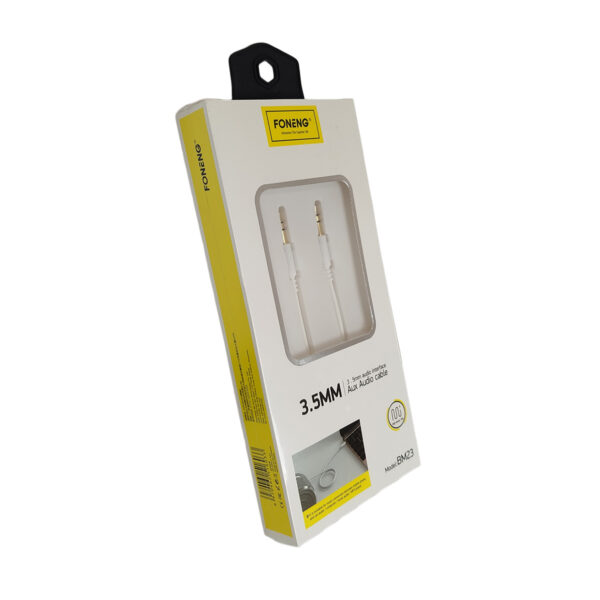 CABLE AUDIO 3.5MM - 1MT - BLANCO - FONENG BM23