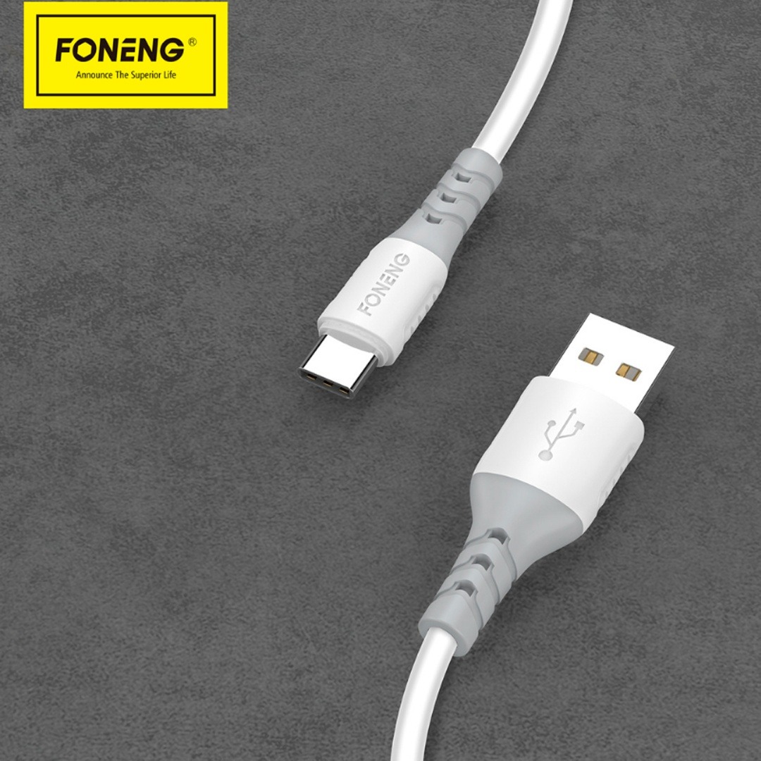 CABLE TIPO C - 2MT - 3A - BLANCO - FONENG X66