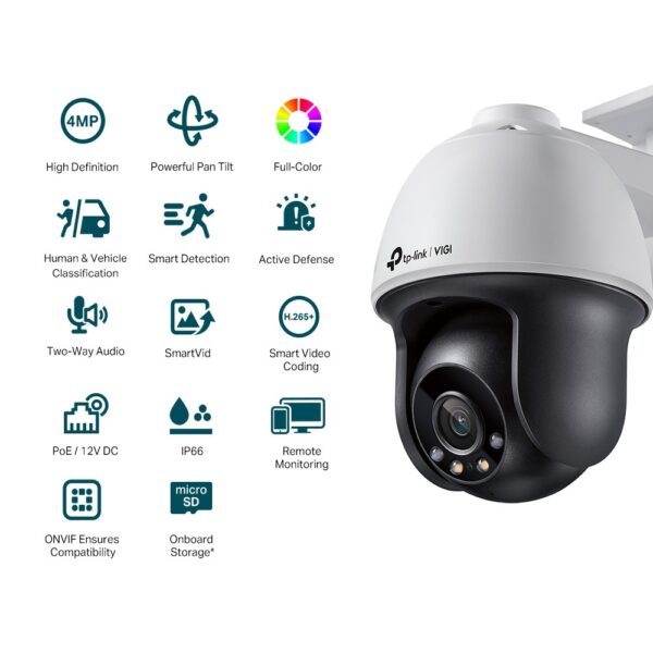 CAMARA POE 360º - VIGI C540 4MP - FULL COLOR - AUDIO - POE / 12V