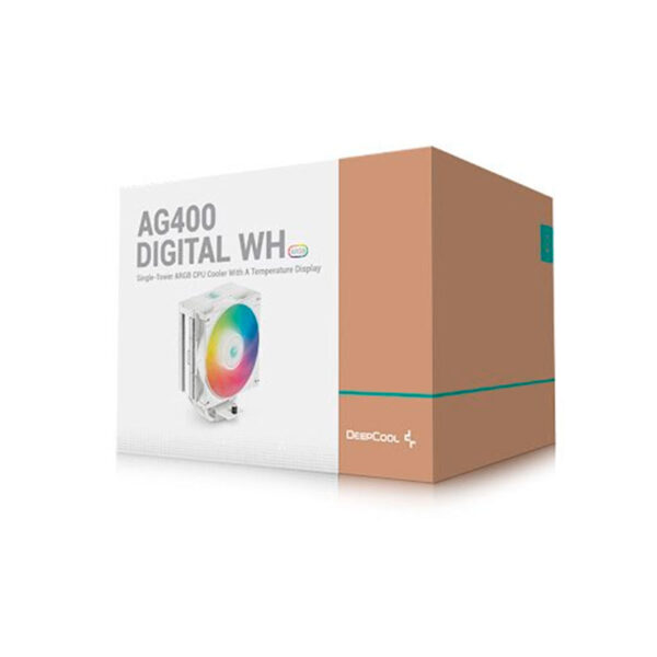 COOLER DEEPCOOL DIGITAL BLANCO ARGB AG400