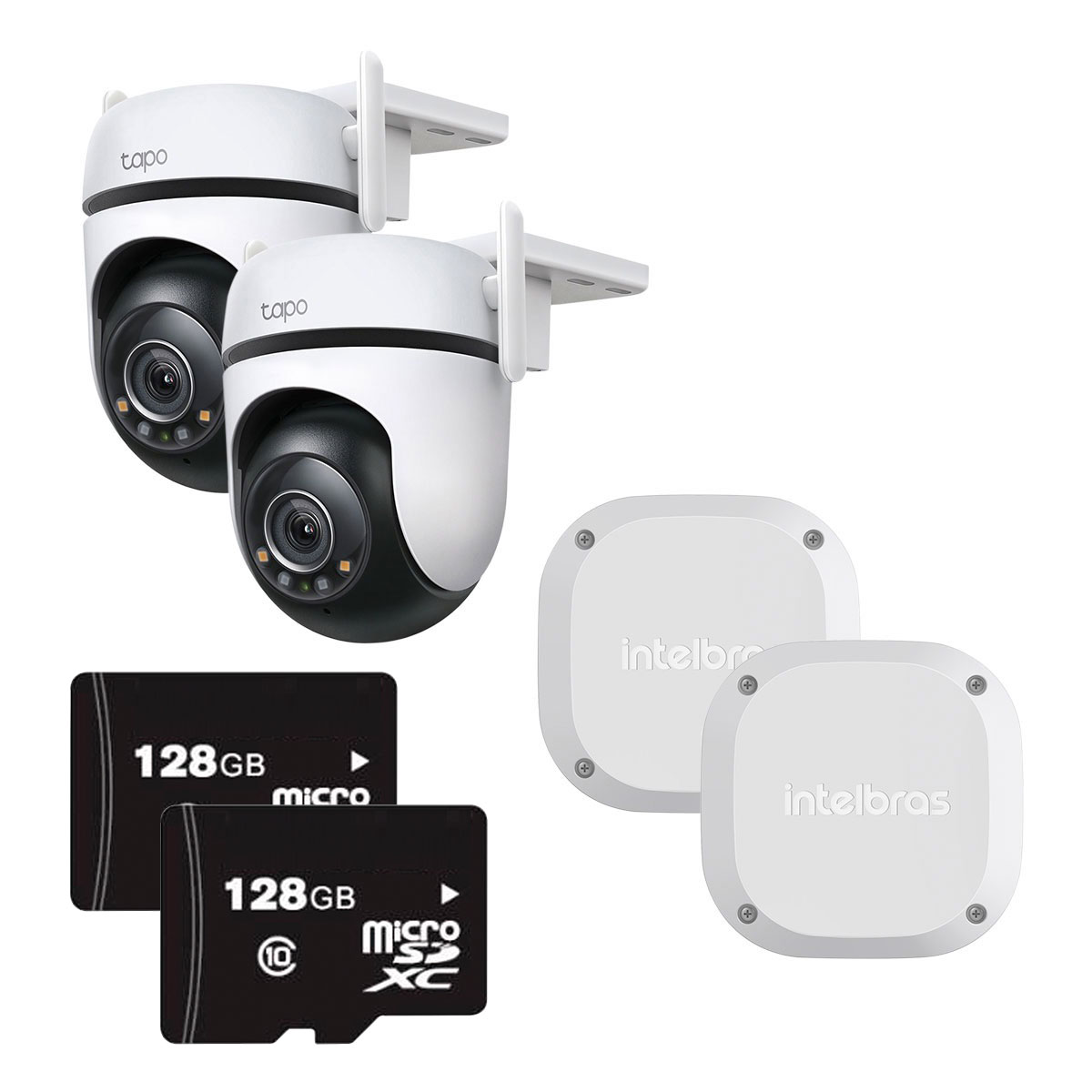 Cámara Exterior Tapo C500 128gb Kit x2 y Video Instalación
