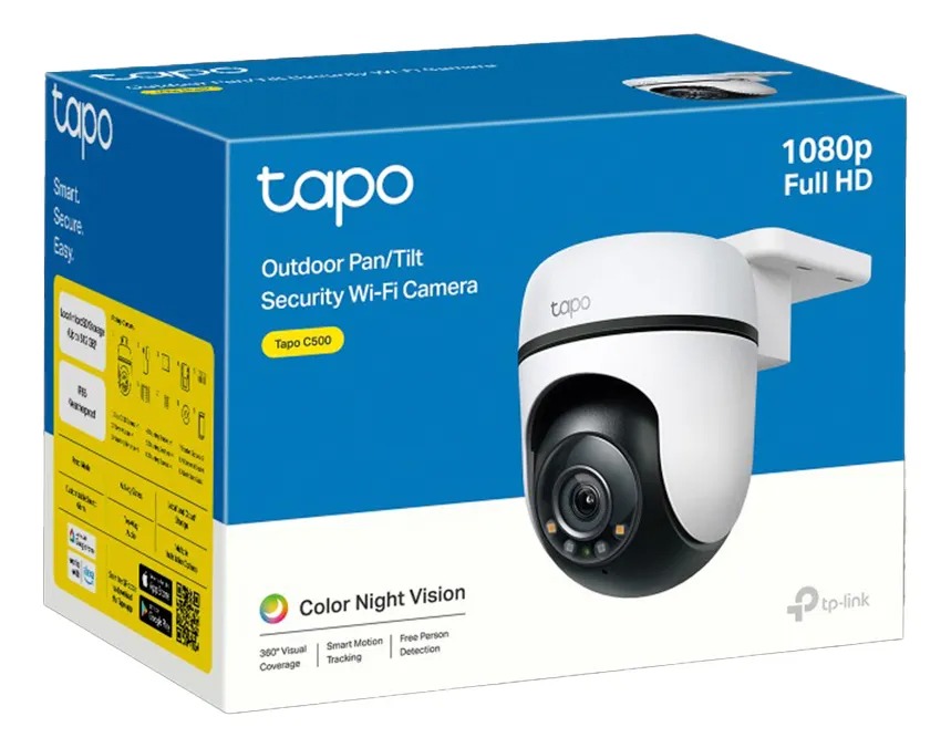 Cámara Exterior Tapo C500 256gb Kit x2 y Video Instalación