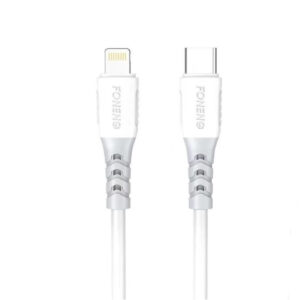 Cable Foneng Para IPhone de Usb C a Lightning, Largo 2mts, Corriente 3A, Carga Rápida