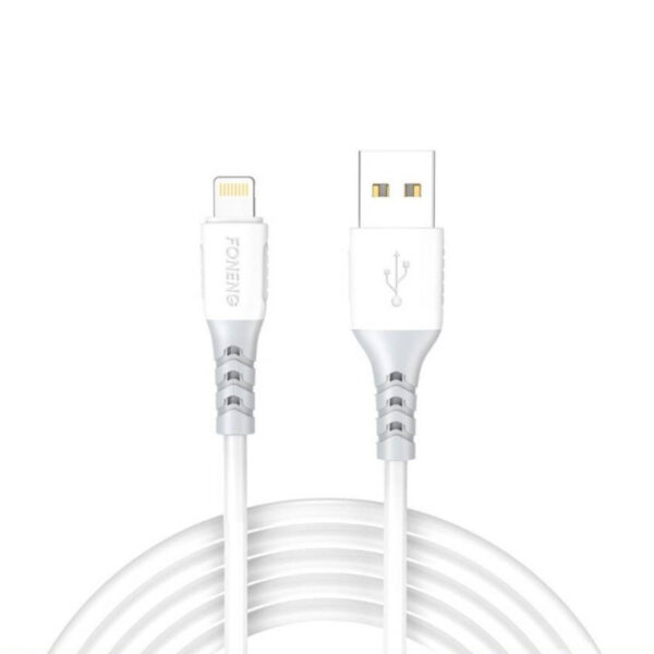 Cable Foneng Para IPhone de Usb C a Lightning, Largo 2mts, Corriente 3A, Carga Rápida