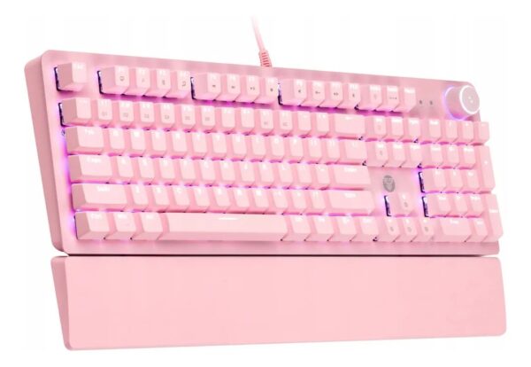 Combo Gamer Rosa Mouse + Teclado + Auriculares + Parlantes