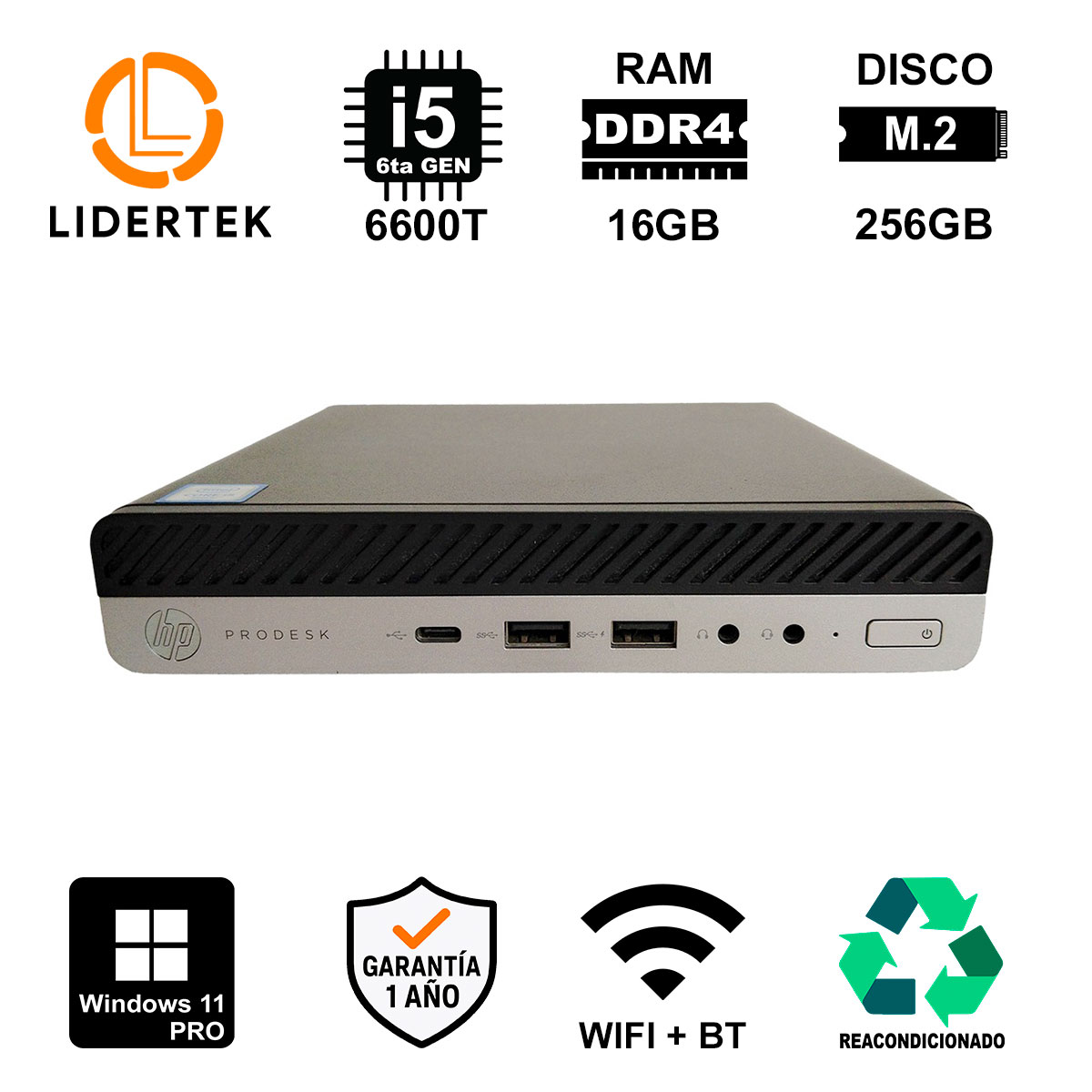 Copia - BOM - MINI PC i5-7500T - 16/256 SSD - HP 600 G3