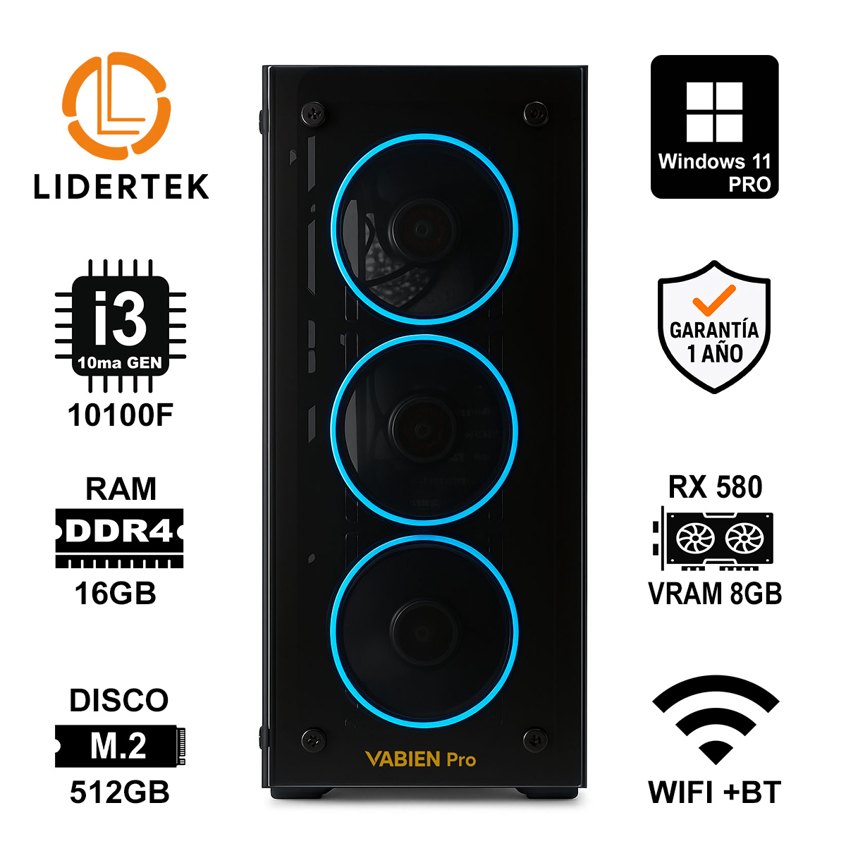Copia - BOM - PC i3 10100F - 16GB - M2 512GB - GTX 1050TI SUPER - NEGRO
