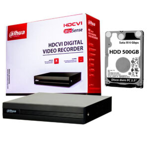 Dvr 4 Canales Cámara Seguridad 1080p Full Hd + Disco Duro