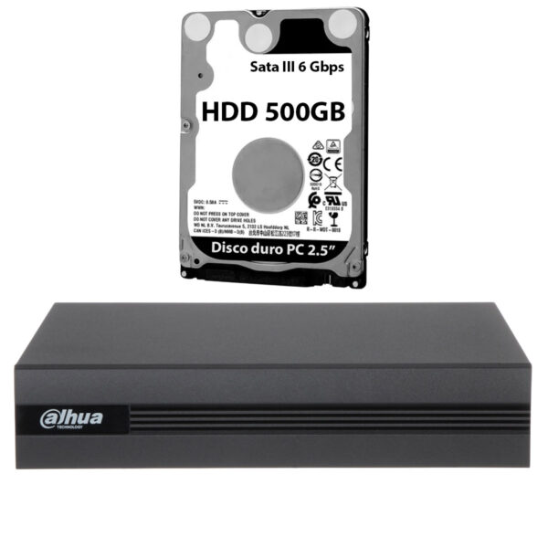 Dvr 4 Canales Cámara Seguridad 1080p Full Hd + Disco Duro