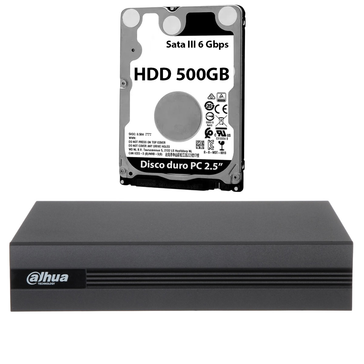 Dvr 4 Canales Cámara Seguridad 1080p Full Hd + Disco Duro