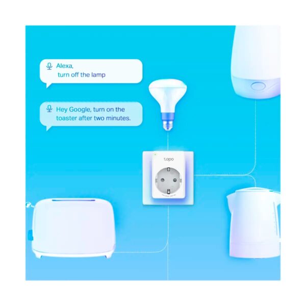 Enchufe WiFi Tapo P110 Pack x2 Schuko 16A Medidor Energía
