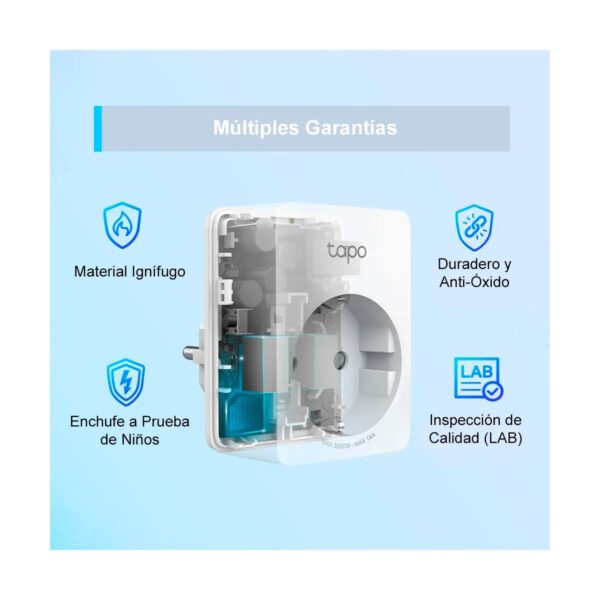 Enchufe WiFi Tapo P110 Pack x2 Schuko 16A Medidor Energía