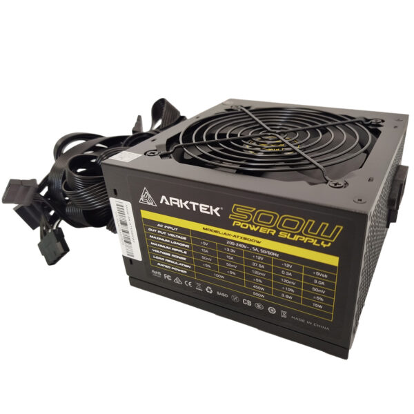 FUENTE PC ATX 500WB - NEGRA ARKTEK