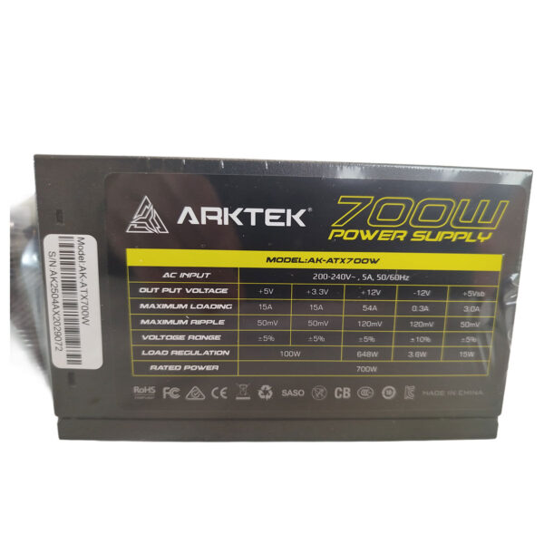 FUENTE PC ATX 700W REALES - ARKTEK