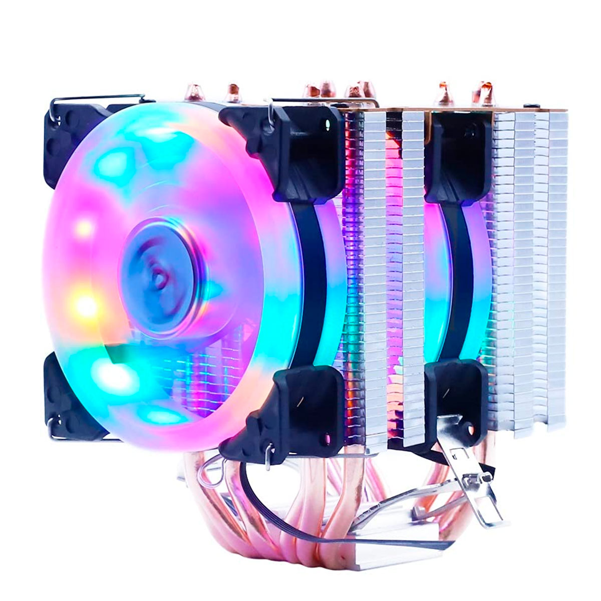 Fan Cooler Procesador Frostwind 2 Fan Rgb 6 Pipes Intel Amd