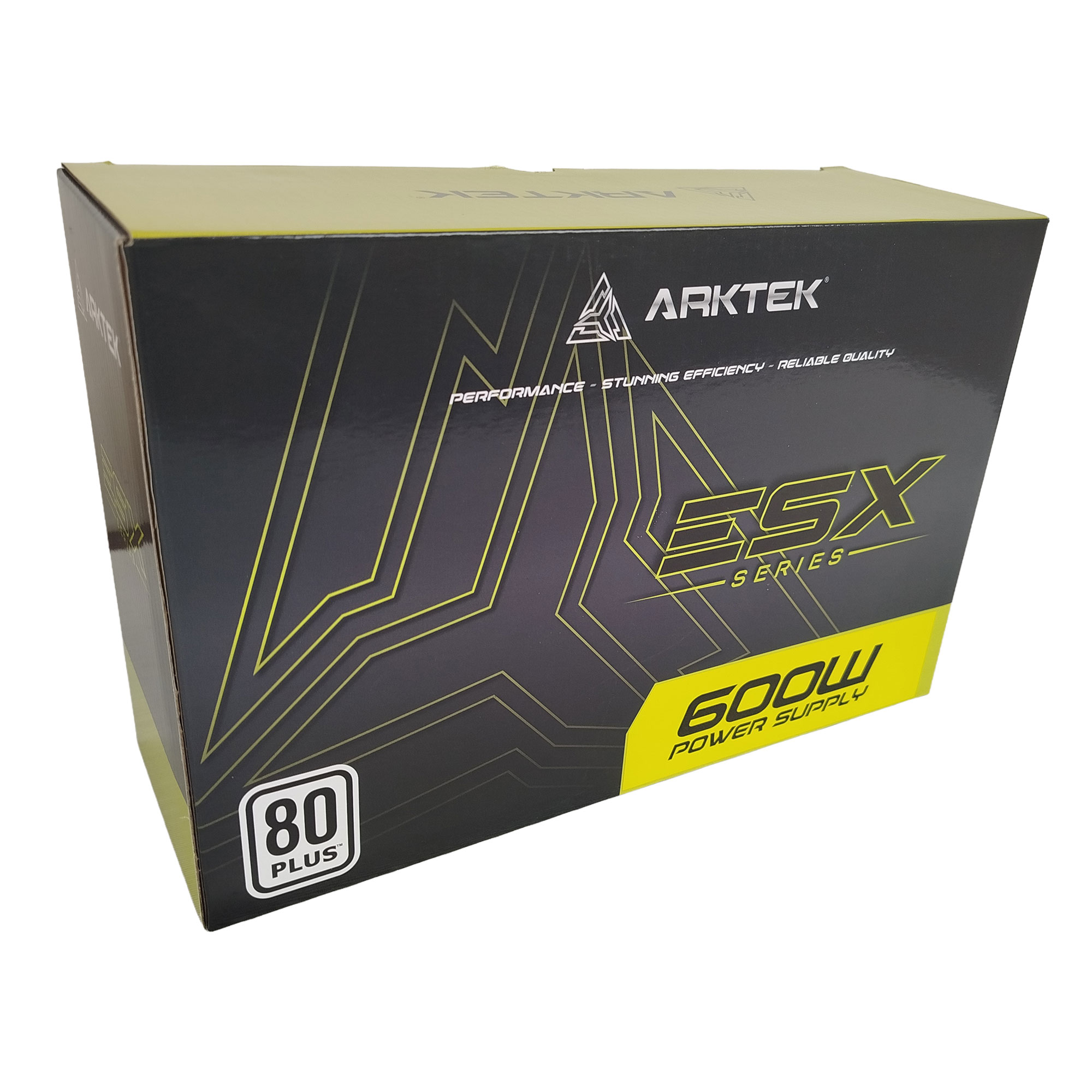 Fuente de Poder Arktek para Pc Gamer Atx 600w 80+ White