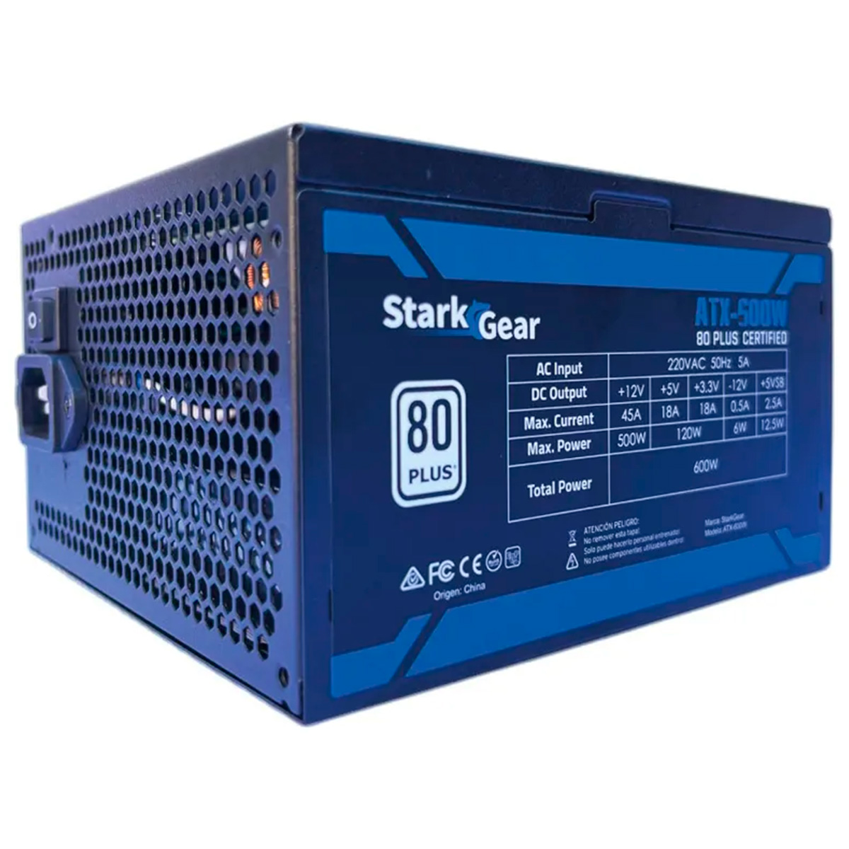 Fuente de Poder Starkgear para Pc Atx 500w 80+ White