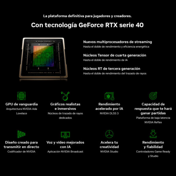 GRAFICA RTX4060 - GIGABYTE GAMING OC - 8GB DDR6 - x2 FAN - BLACK