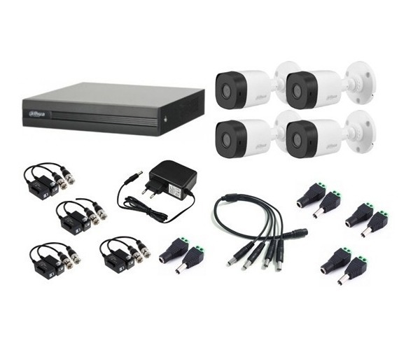 Kit De Seguridad 4 Camaras Exterior Full Hd Dvr 8ch - 500gb