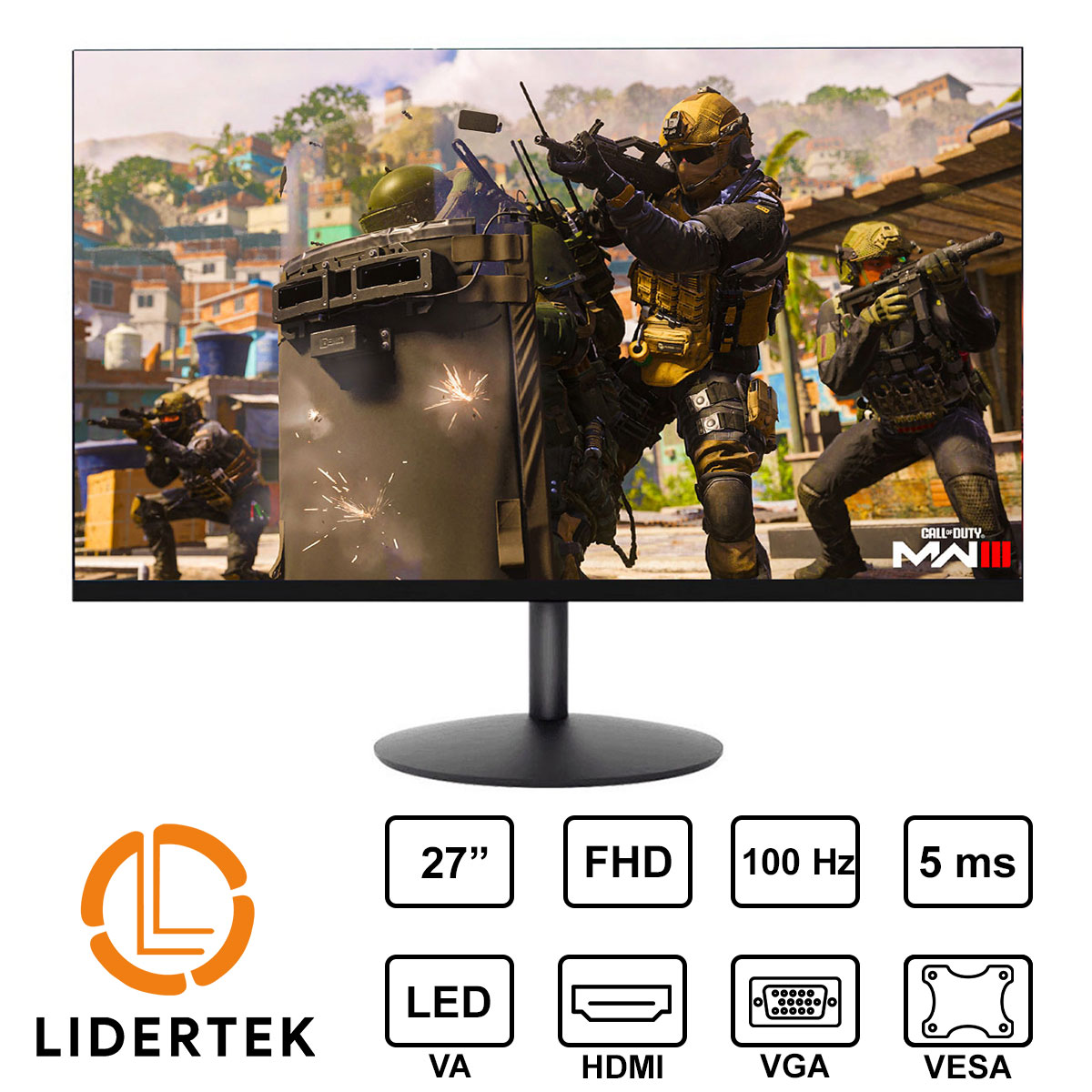 MONITOR 27"| COMSTAR S270F100 | FULL HD | 100HZ-5ms | HDMI-VGA |
