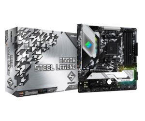 MOTHER ASROCK B550M - STEEL LEGEND - AM4 - 4 SLOT RAM