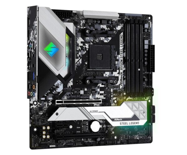 MOTHER ASROCK B550M - STEEL LEGEND - AM4 - 4 SLOT RAM