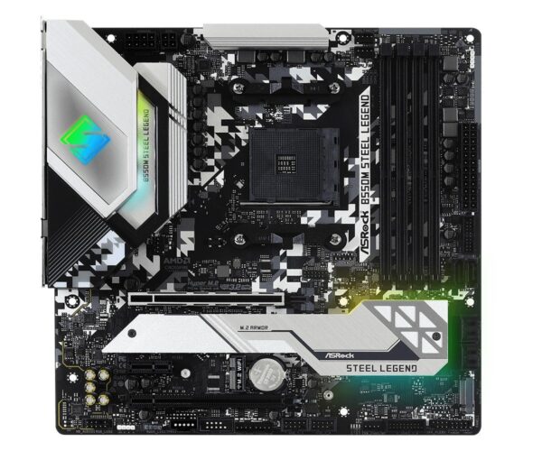 MOTHER ASROCK B550M - STEEL LEGEND - AM4 - 4 SLOT RAM