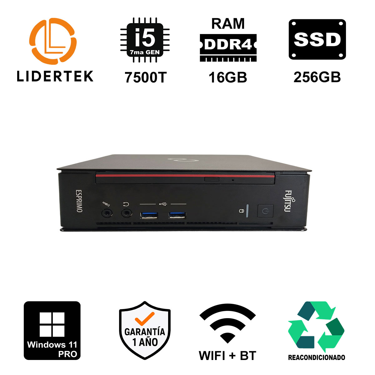 Mini Pc I5 16gb Ram, Ssd 256gb Wifi, Rapida Ideal Oficina