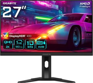 Monitor Gamer Qhd Ss Ips Hdmi Dp 180 Hz 1ms GYGABYTE 27”