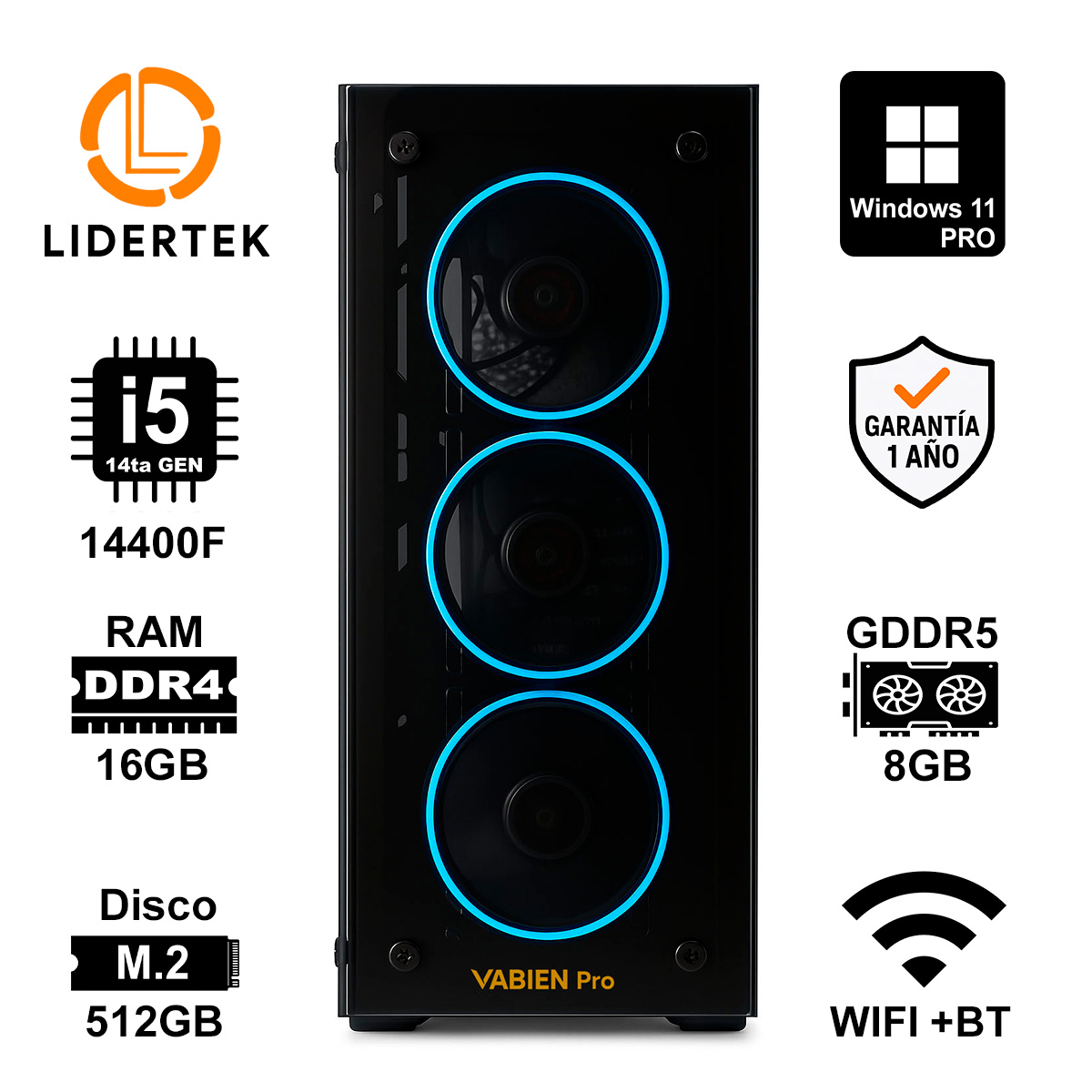 Pc Gamer Intel i5 | Ideal Regalo | 32gb + 1tb | RX 580 8GB