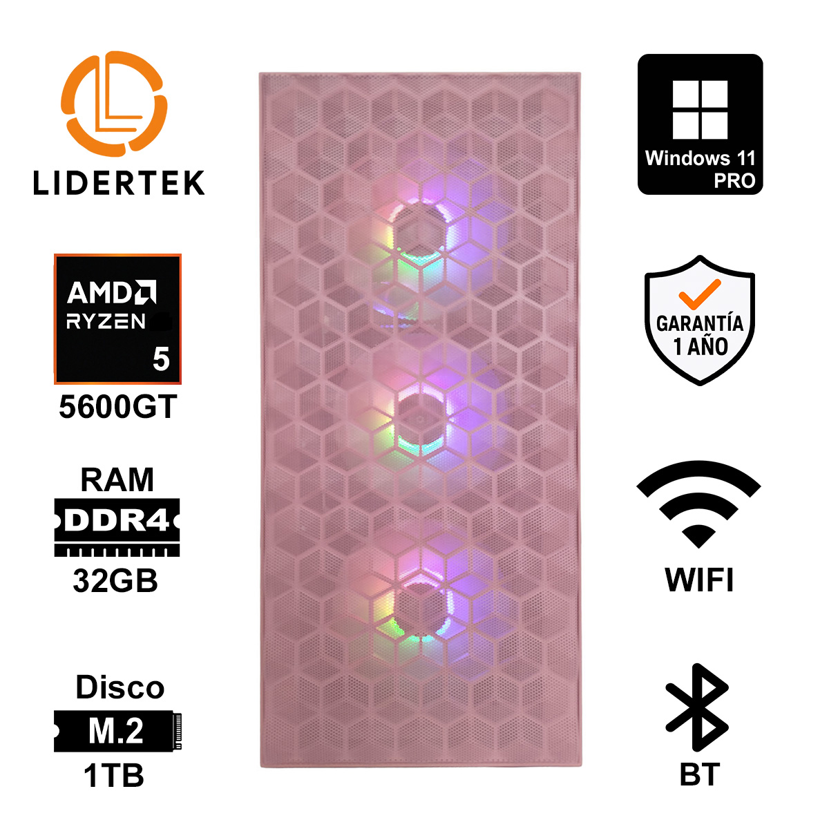 Pc Gamer Ryzen 5 | Lista Para Jugar Sin Lag | 32gb + Ssd 1tb