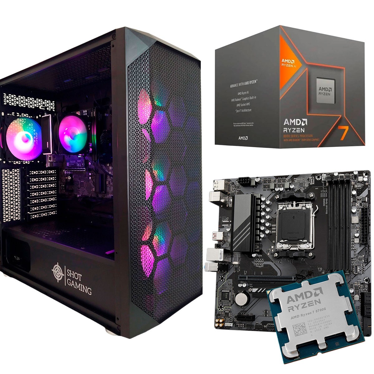 Pc Gamer Ryzen 7 8700g - 32gb Ram Ddr5 - 1tb Ssd M.2 80+
